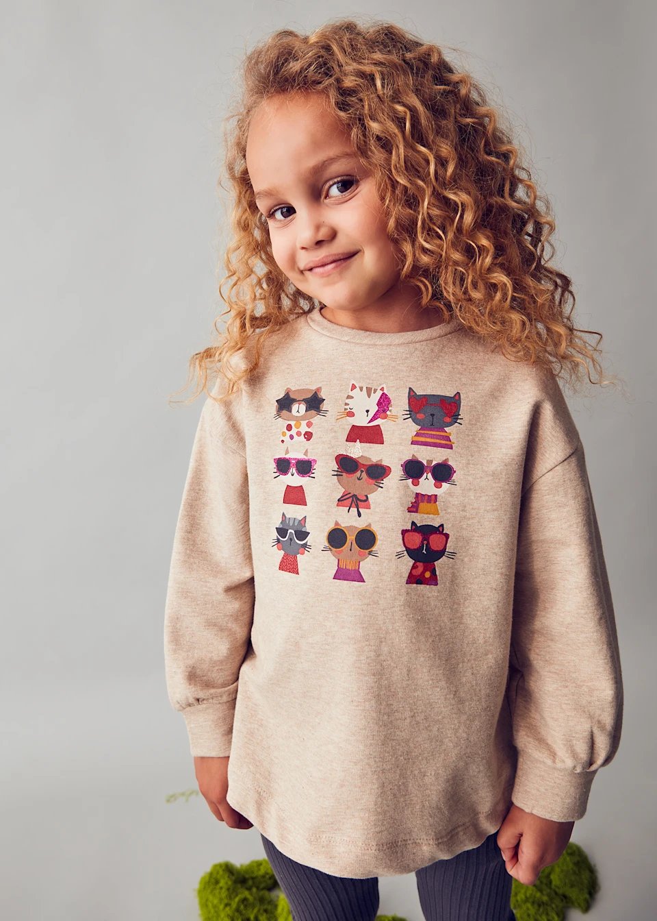 Completo leggings costine e felpa bambina - immagine 6