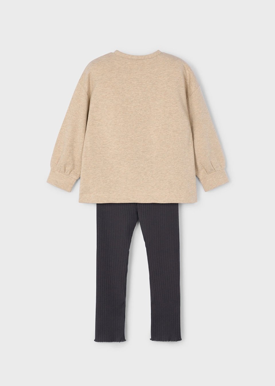 Completo leggings costine e felpa bambina - immagine 4