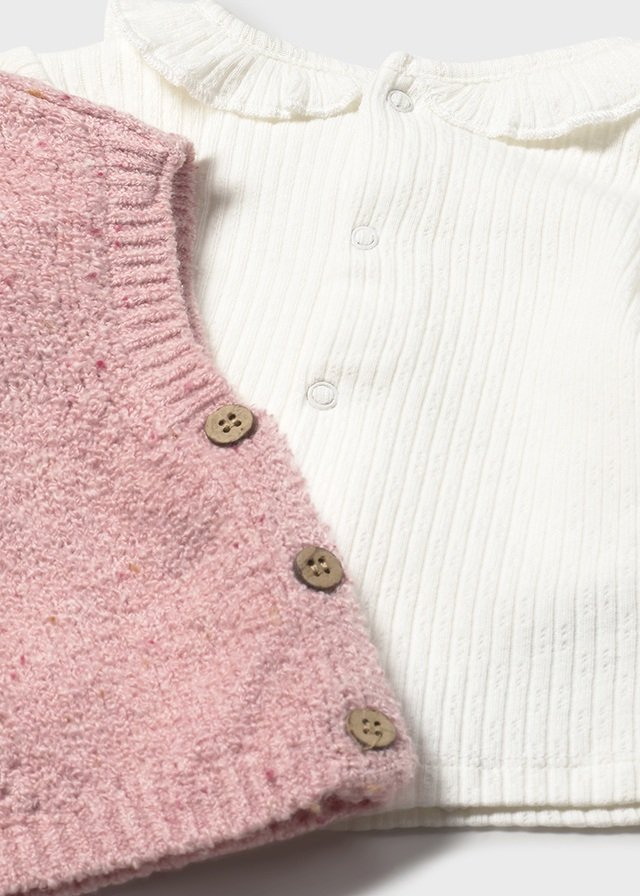 Completo gilet 3 pezzi neonata - immagine 4