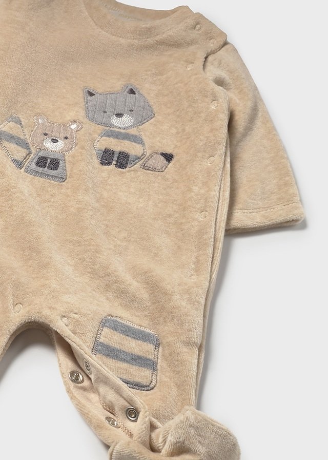 Set 2 pigiamini ciniglia neonato - immagine 5