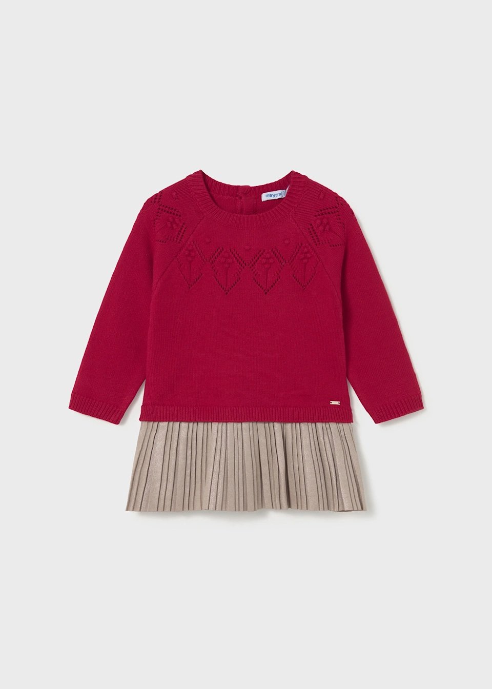 Vestito combined in maglia neonata