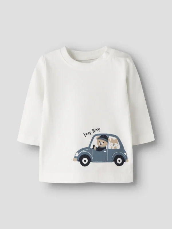 T-shirt manica lunga macchina